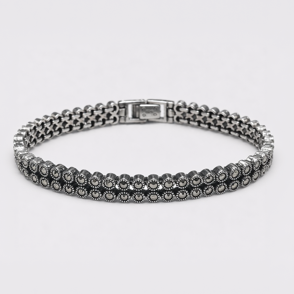 アクセサリー blackbird silver bracelet Silver Midnight Spark Marca Bracelet – Silversheen