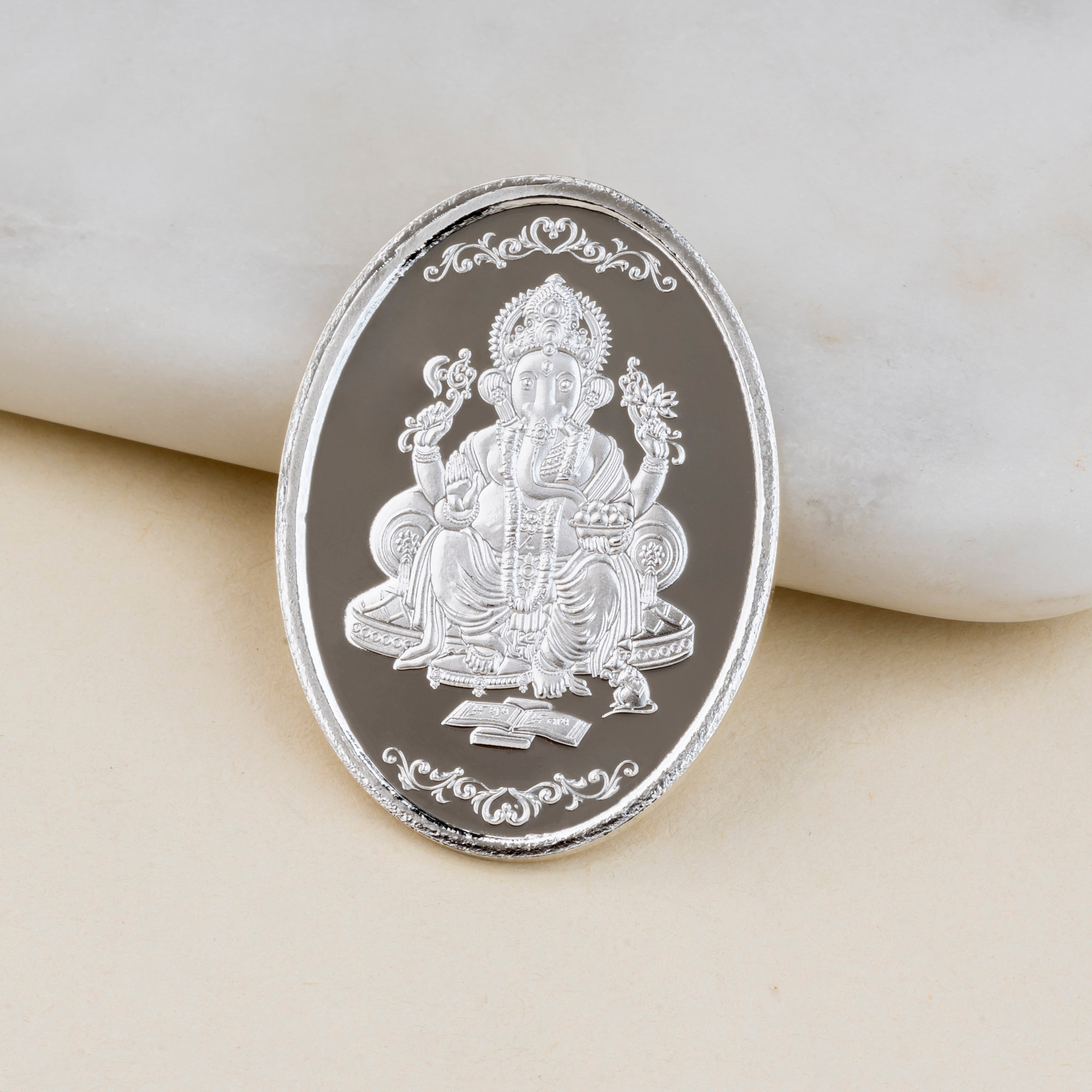 Silver Ganesh Coin