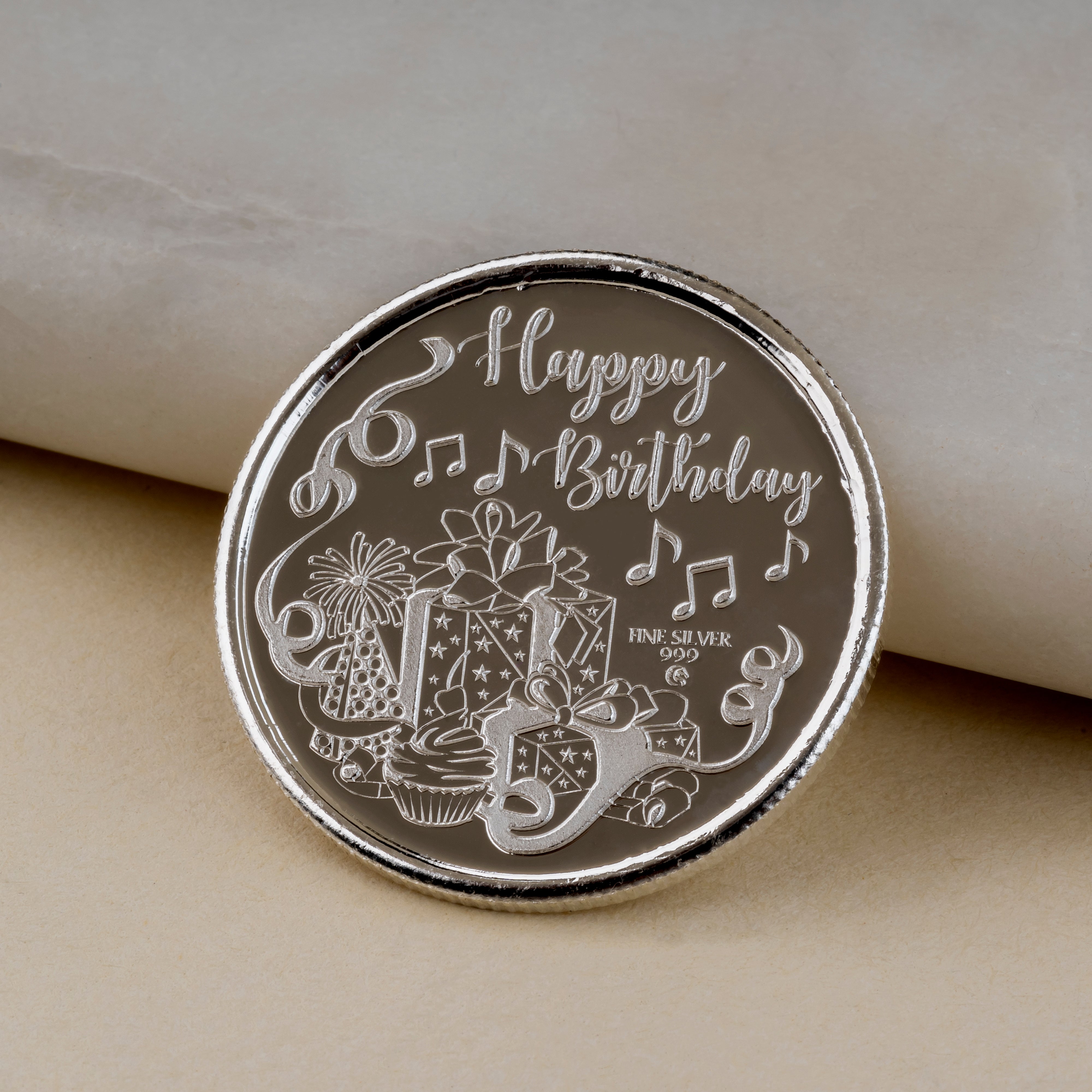 Silver Birthday Gift Coin