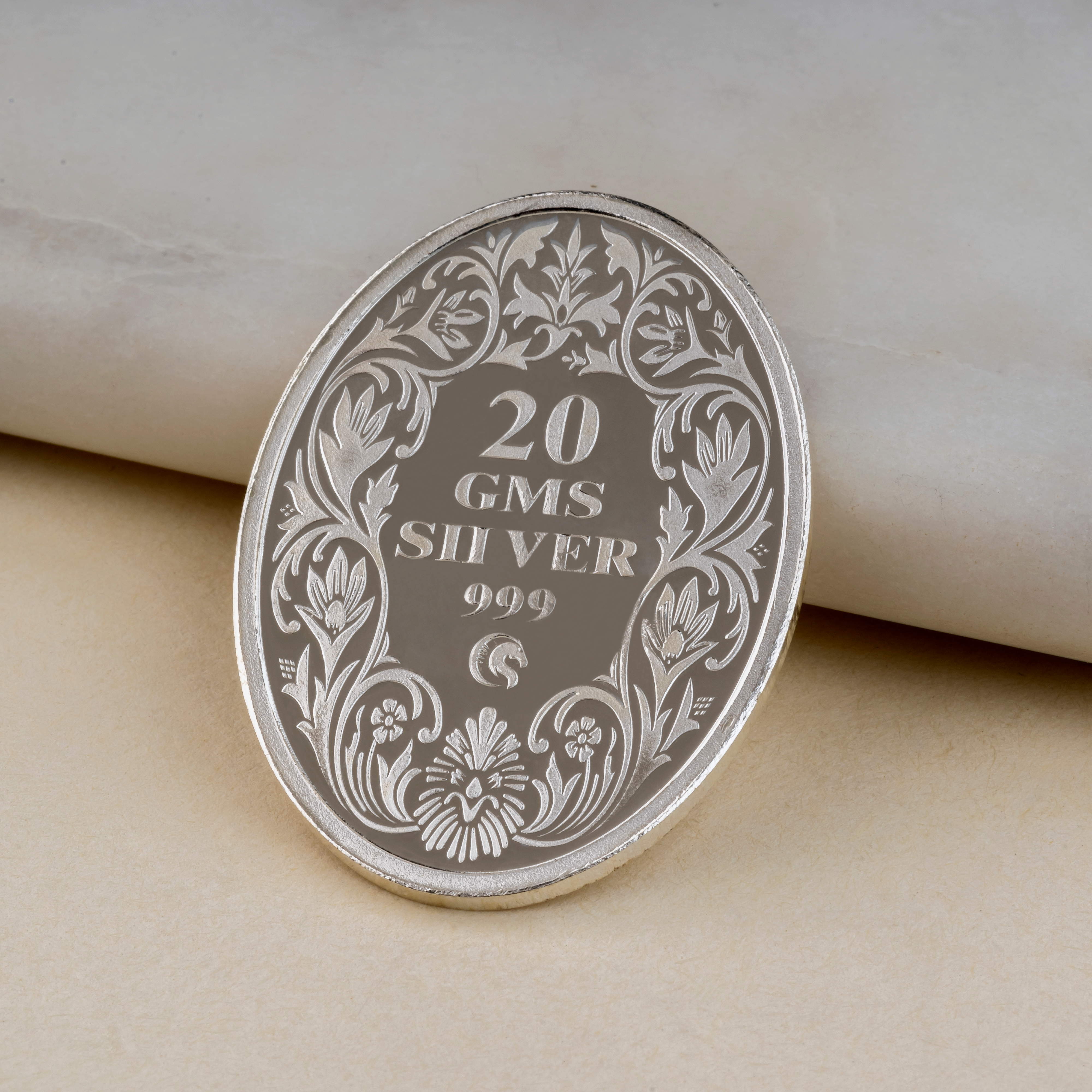 20 Grams Silver Mahavir Swami Coin