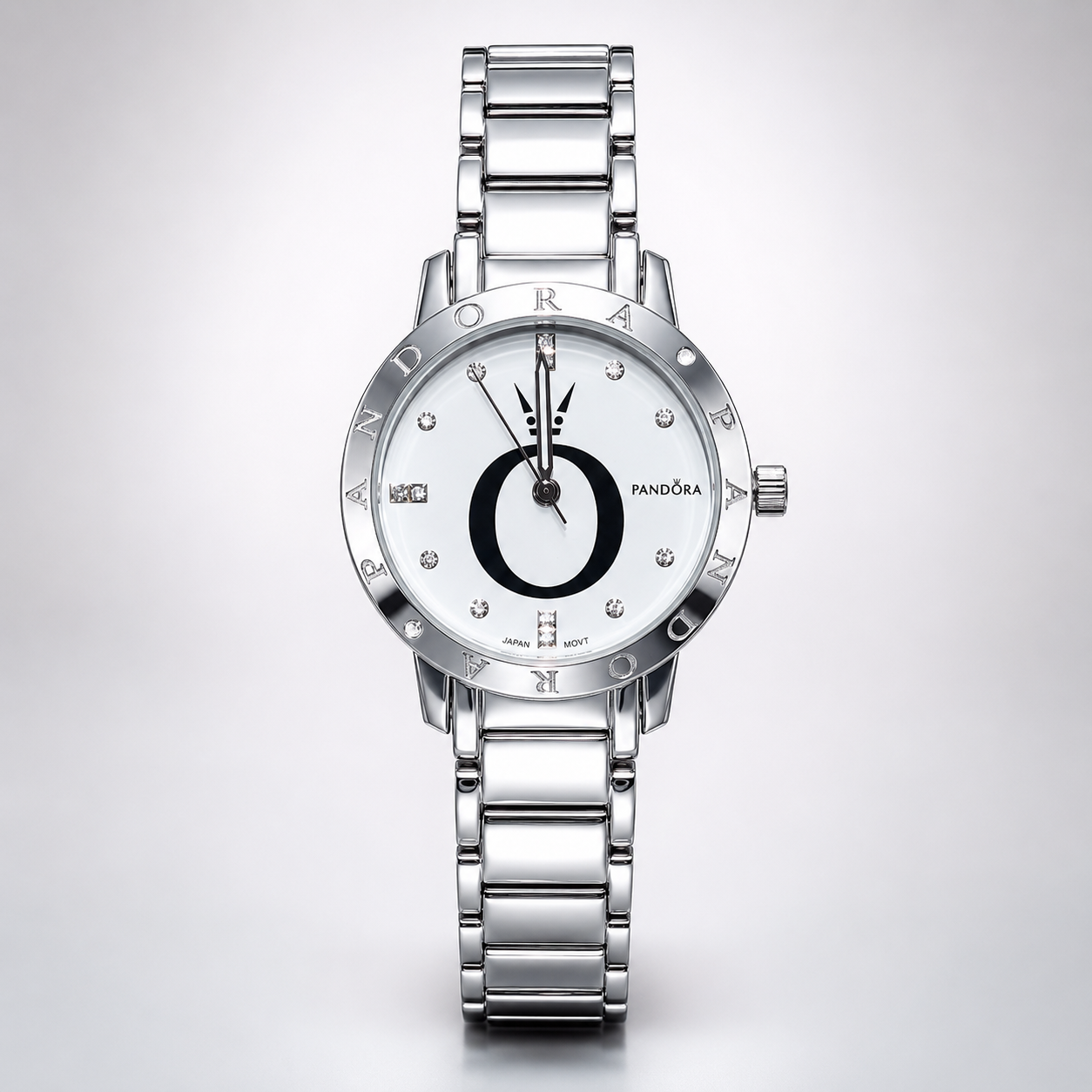 silver Aurora Minimalist Watch