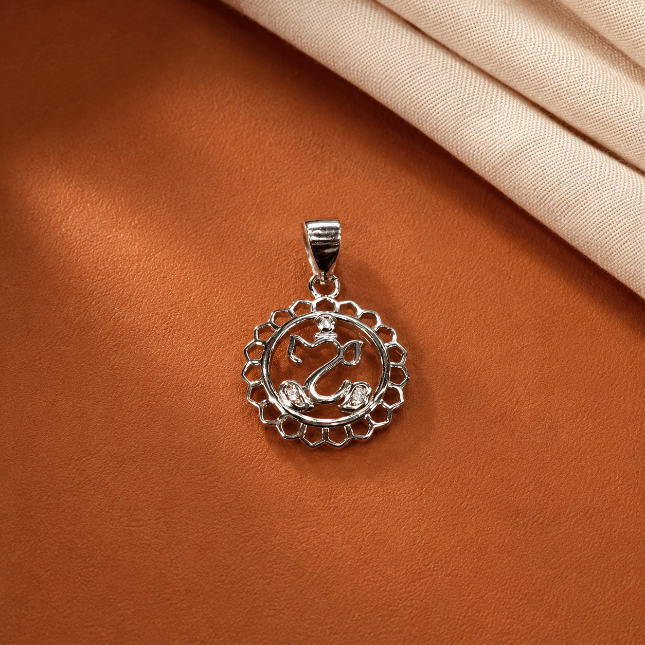 Silver Divine Lord Ganesha Pendant