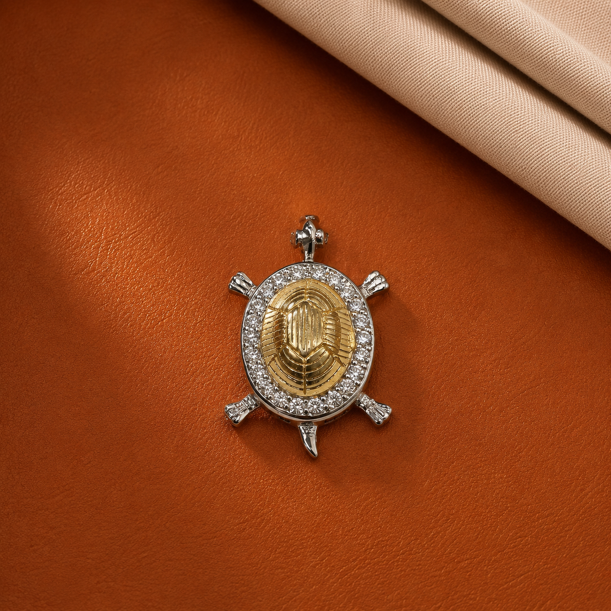 Silver Hidden Treasure Scarab Locket Pendant