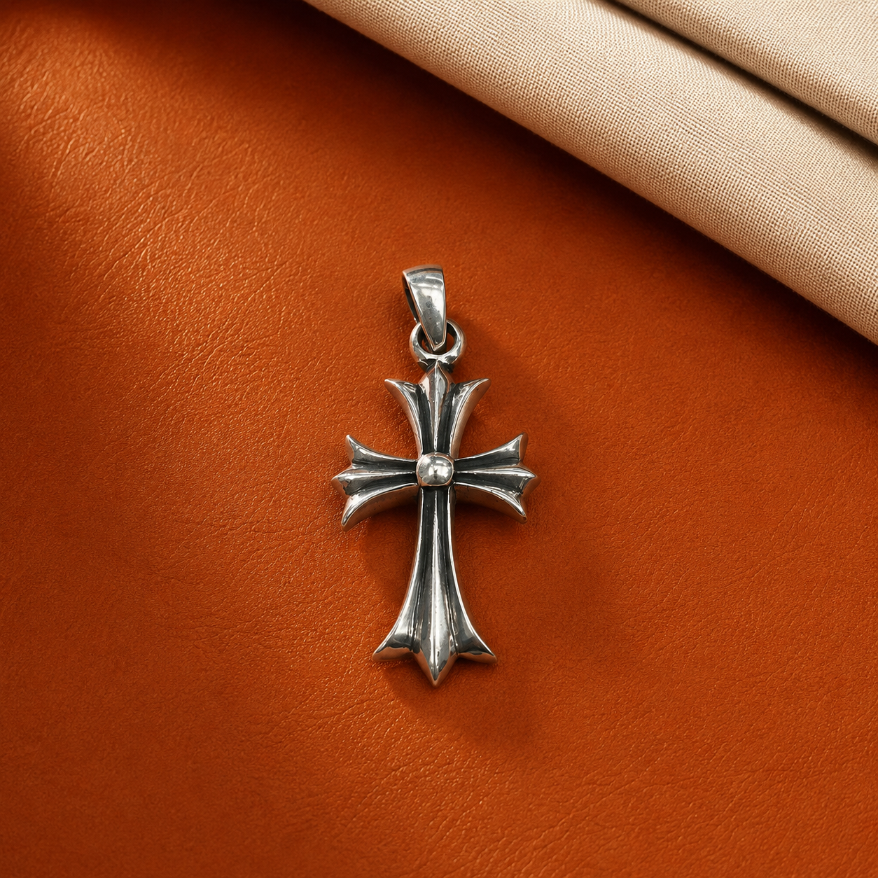 Silver Divine Grace Cross Pendant