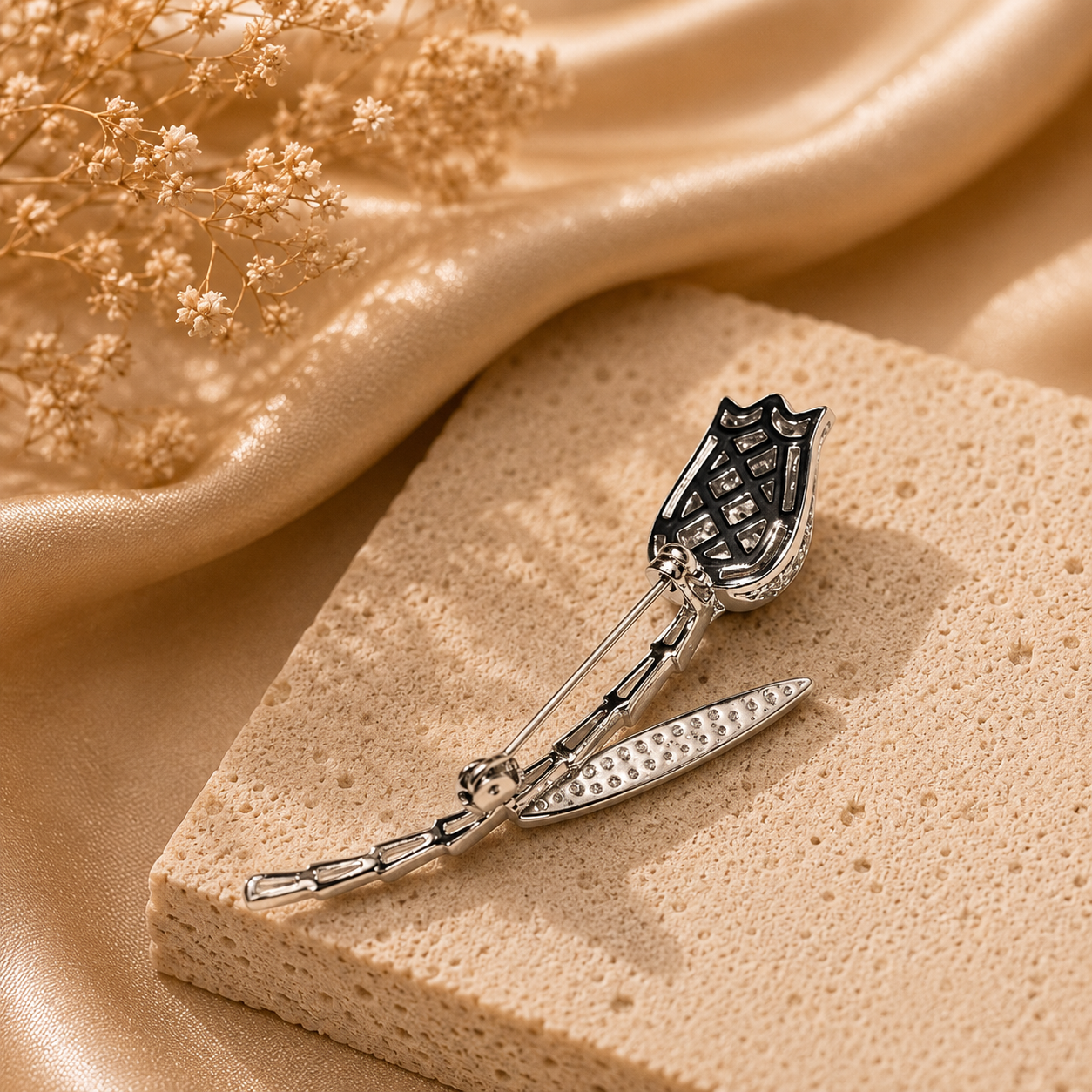 Silver Eterna Bloom Luxe Brooch