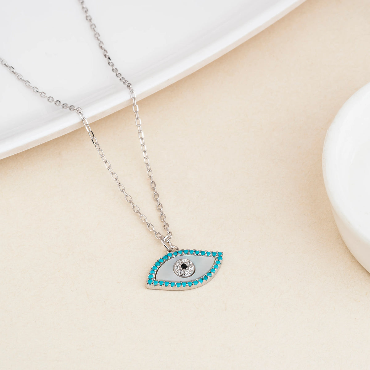 Silver Evil Eye Chain – Silversheen