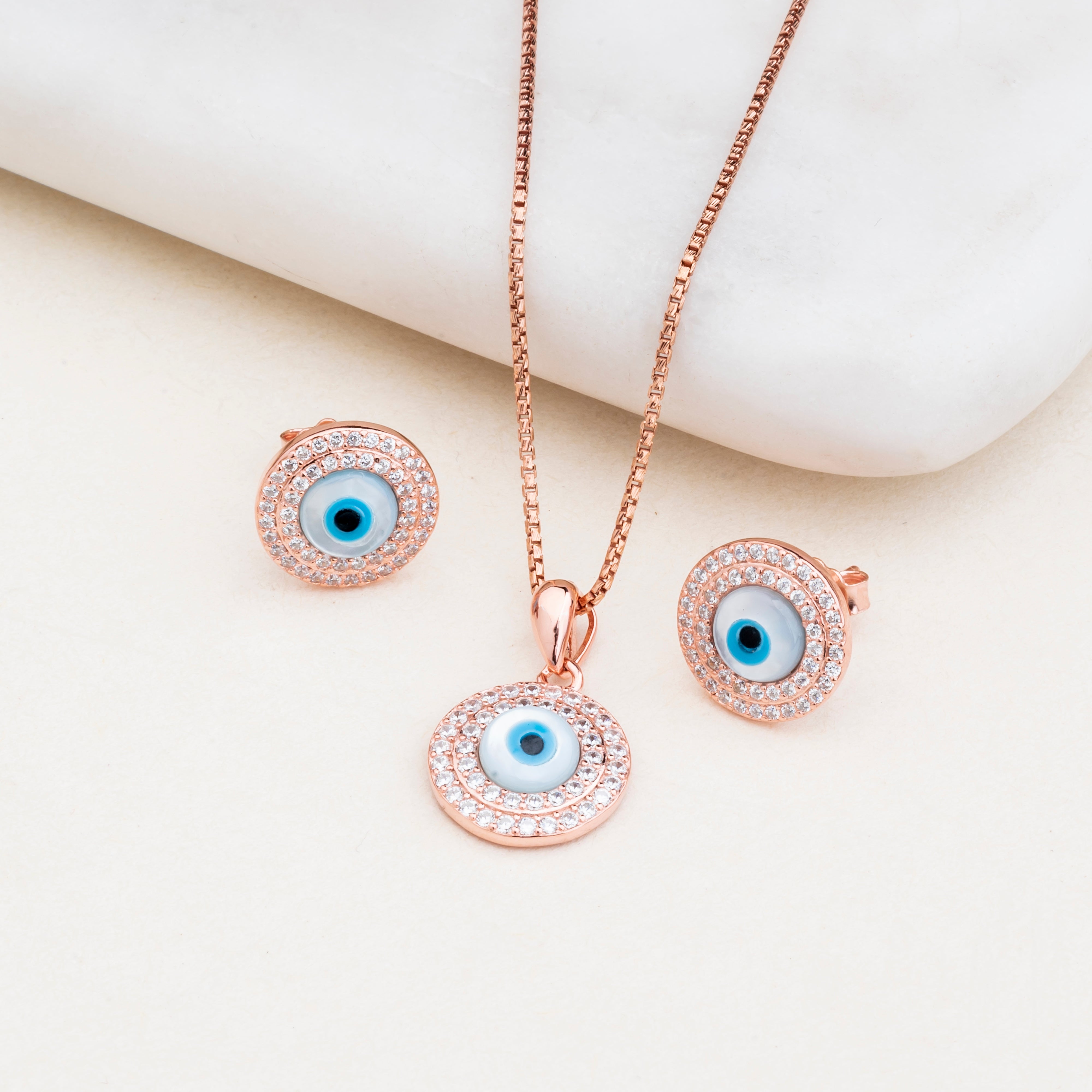 Evil Eye Pendant Necklace Turkish Charm Protection Kabbalah Lucky Jewelry  Women - Walmart.com