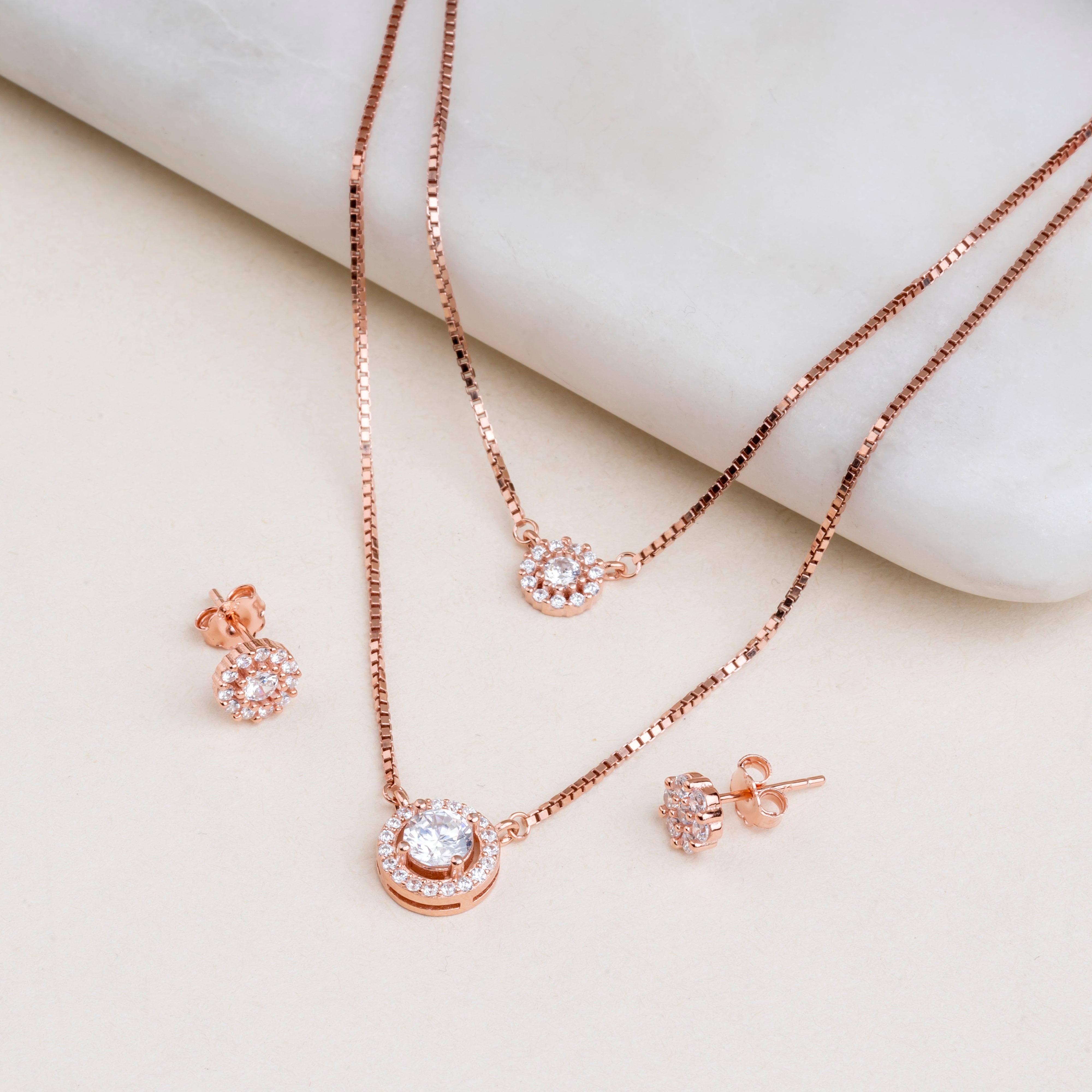 Blisse Allure 925 Sterling Silver Rose Gold Star Fish With CZ Layered –  Blisseallure.in