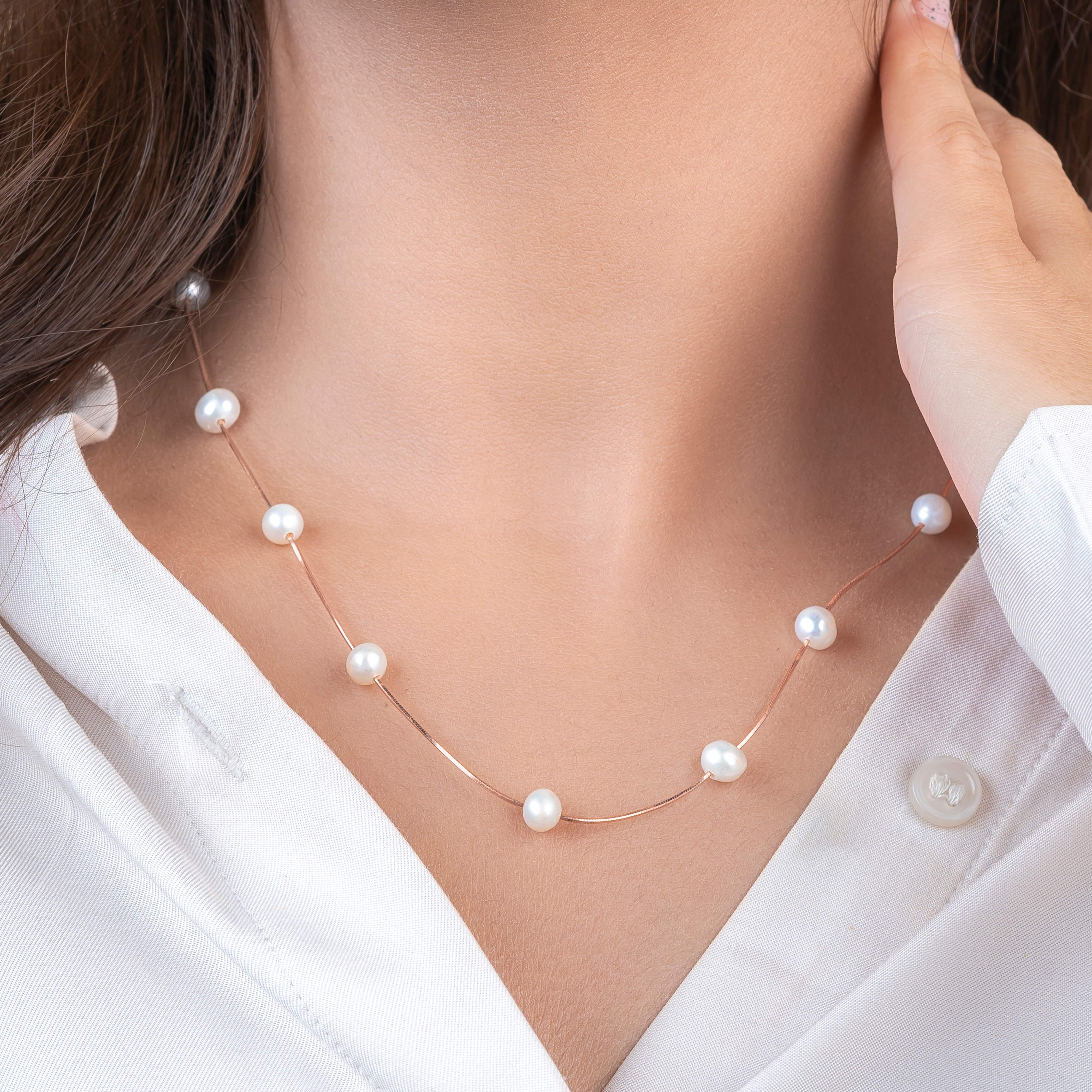 Single Pearl Necklaces & Earrings – Artisana Functional Art